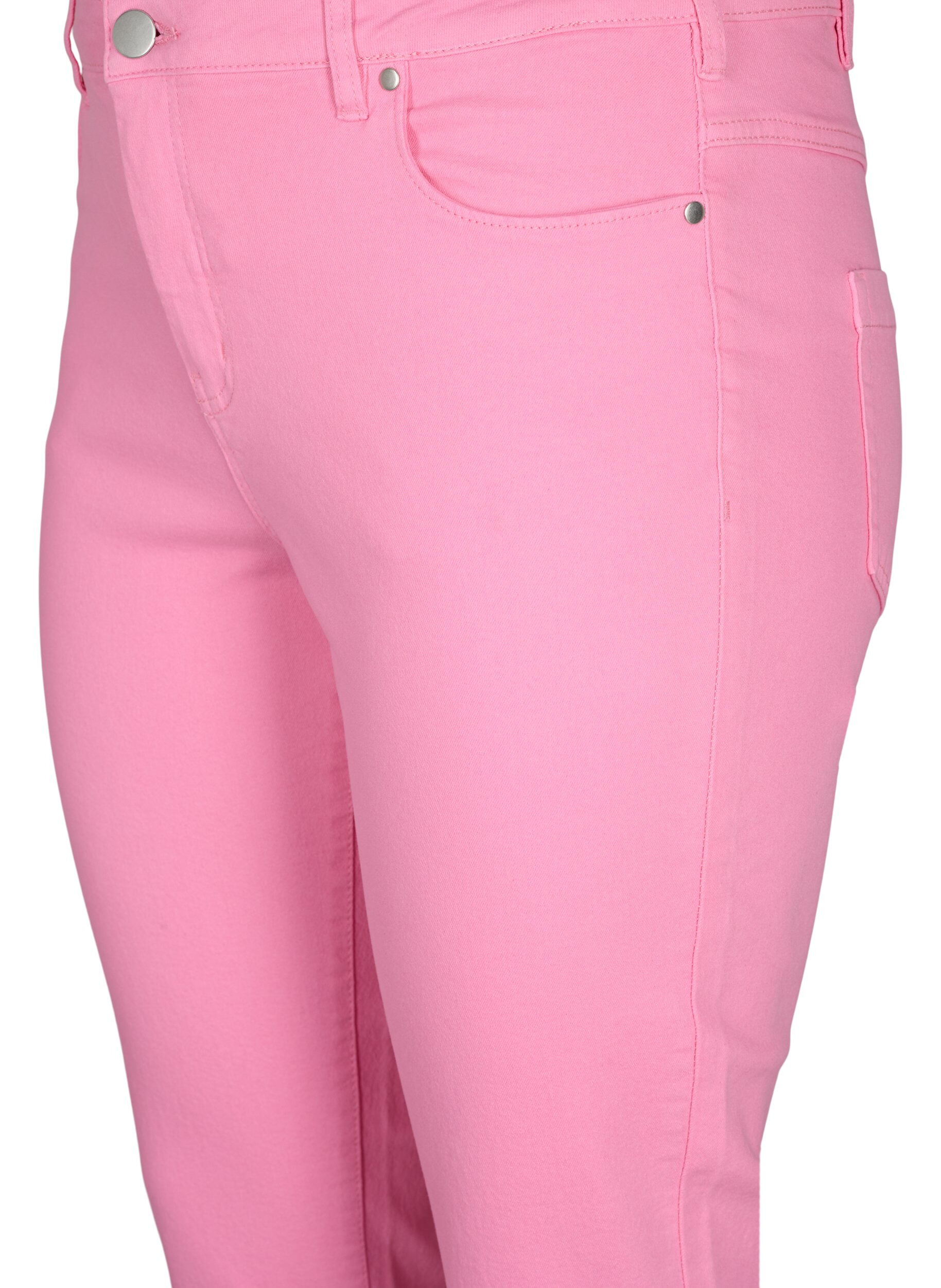 Zizzi Eng anliegende Emily Capri-Hose, Rosebloom, Packshot image number 2