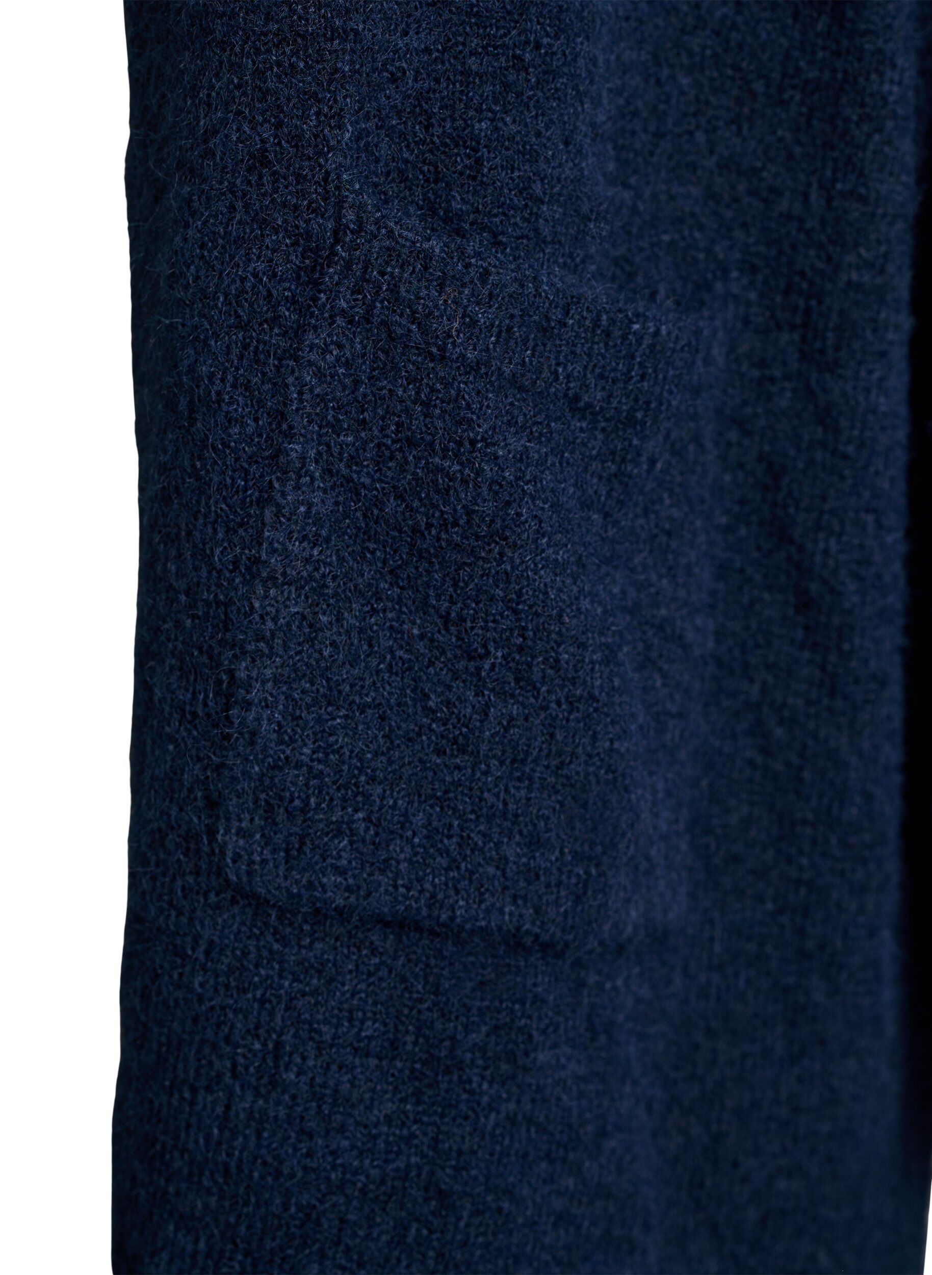 ZizziLange Strickjacke mit Taschen, Blau, Packshot image number 2