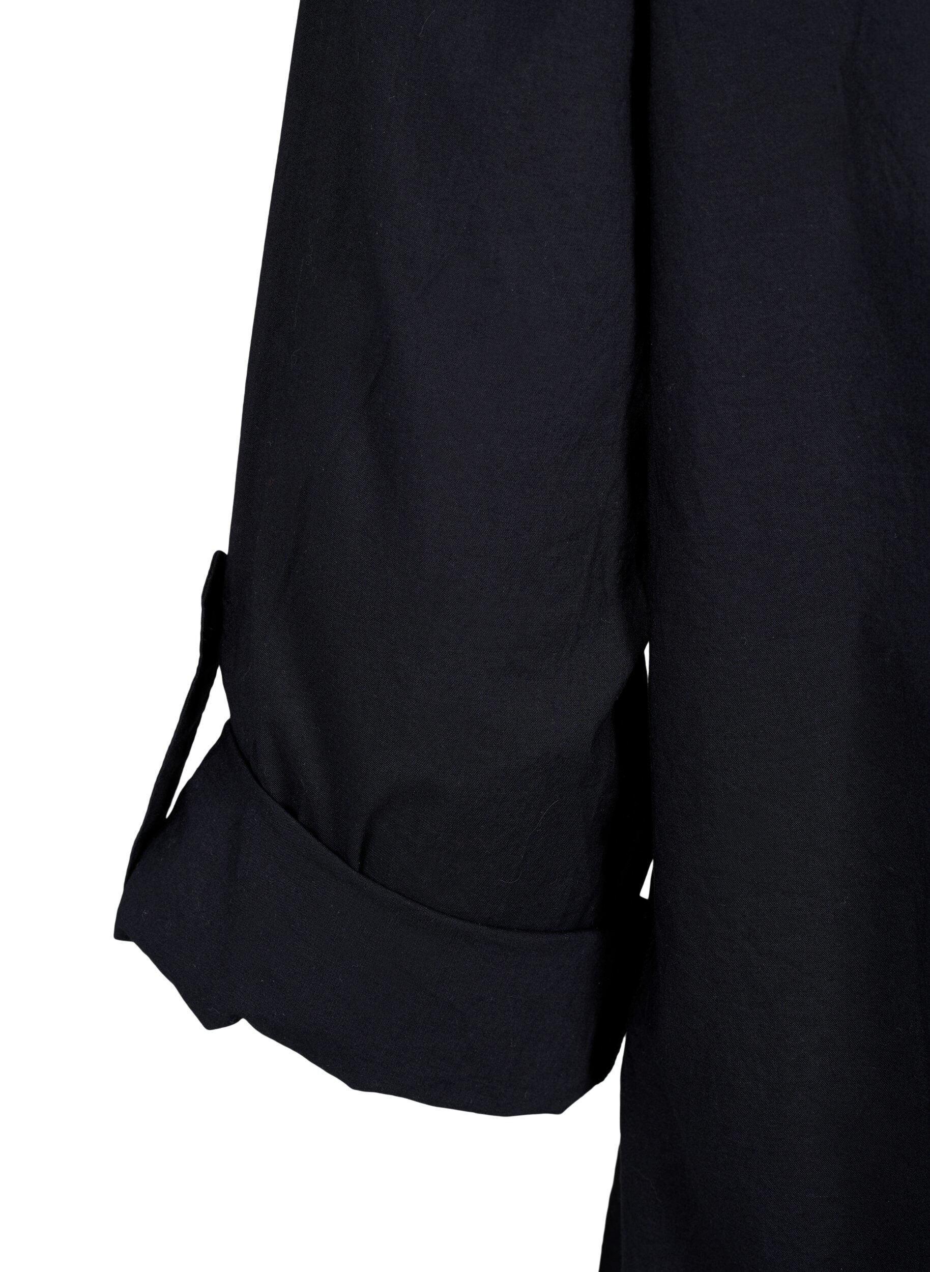 Zizzi FLASH - Shirt mit H&auml;keldetail, Black, Packshot image number 3
