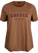 T-Shirt mit Print, Braun, Packshot image number 0