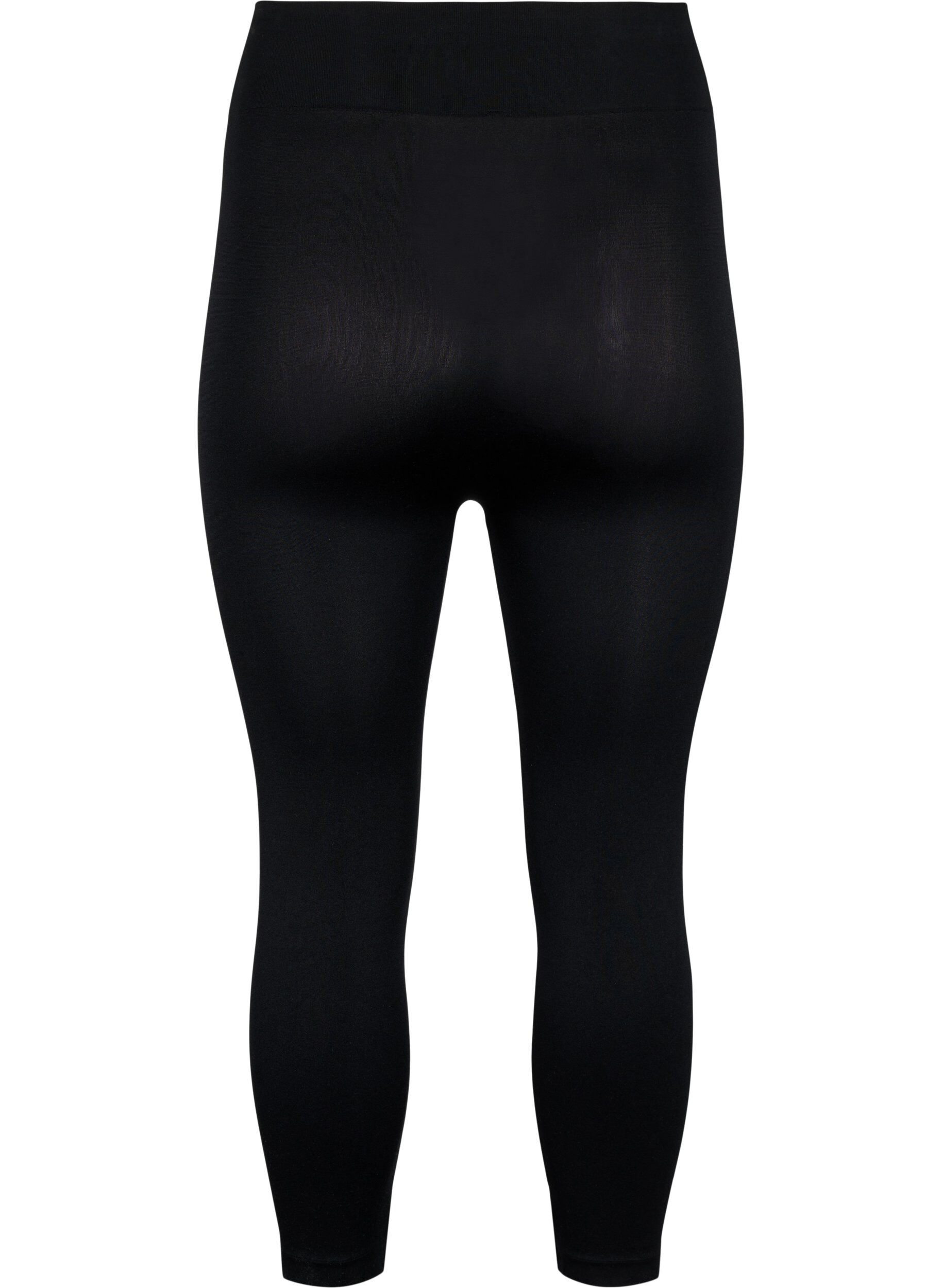 Zizzi Seamless 3/4 Leggings, Schwarz, Packshot image number 1