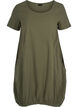 Kurzarm Kleid aus Baumwolle, Gr&uuml;n, Packshot image number 0