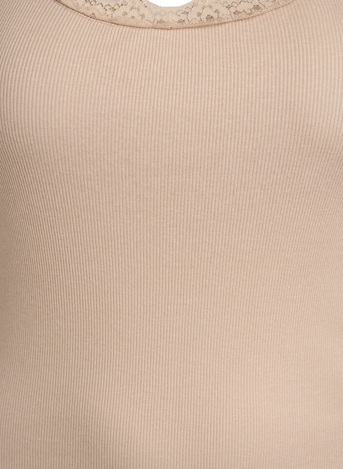 Spitzentop, Beige, Packshot image number 2