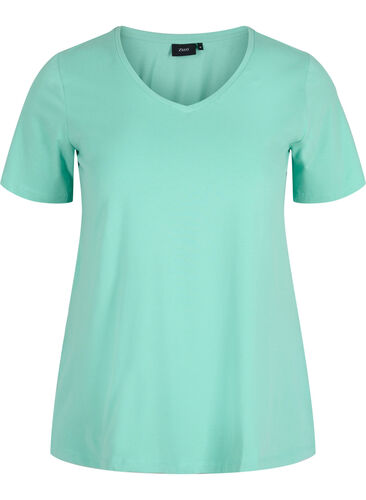 Basic T-Shirt, Dusty Jade Green, Packshot image number 0