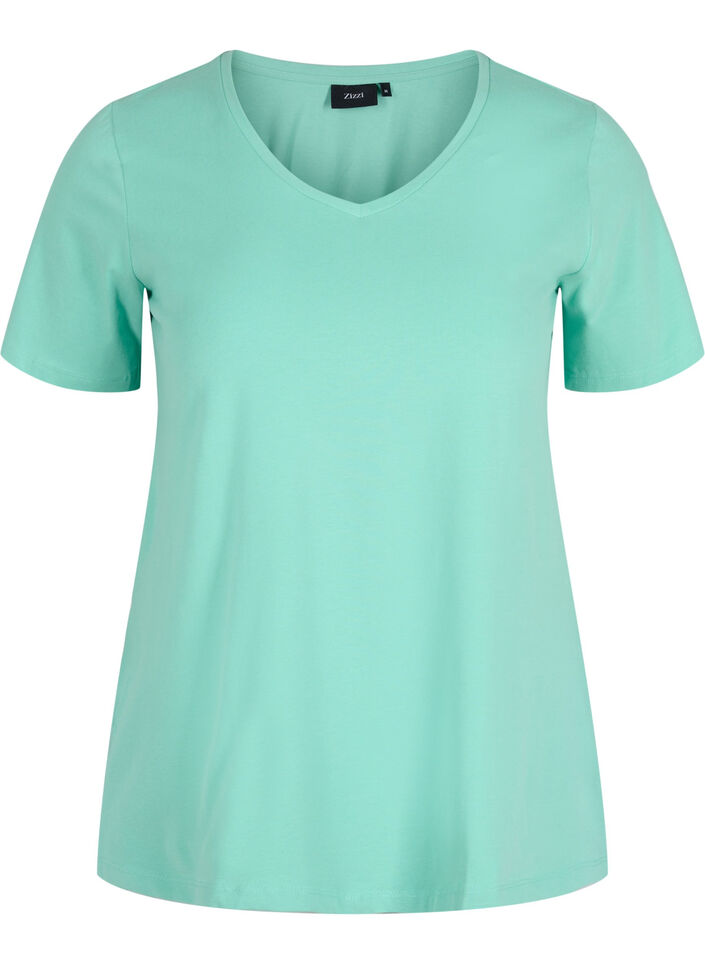 Basic T-Shirt, Dusty Jade Green, Packshot image number 0