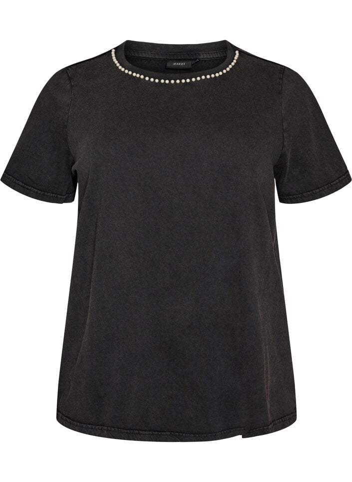Grafik-T-Shirt aus Bio-Baumwolle, Grau, Packshot image number 0
