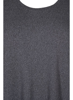 Langärmeliges Kleid mit Perlendetails, Dark Grey Melange, Packshot image number 2