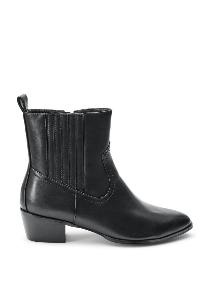 Hoher Stiefel mit abnehmbarem Schaft, Schwarz, Packshot image number 2