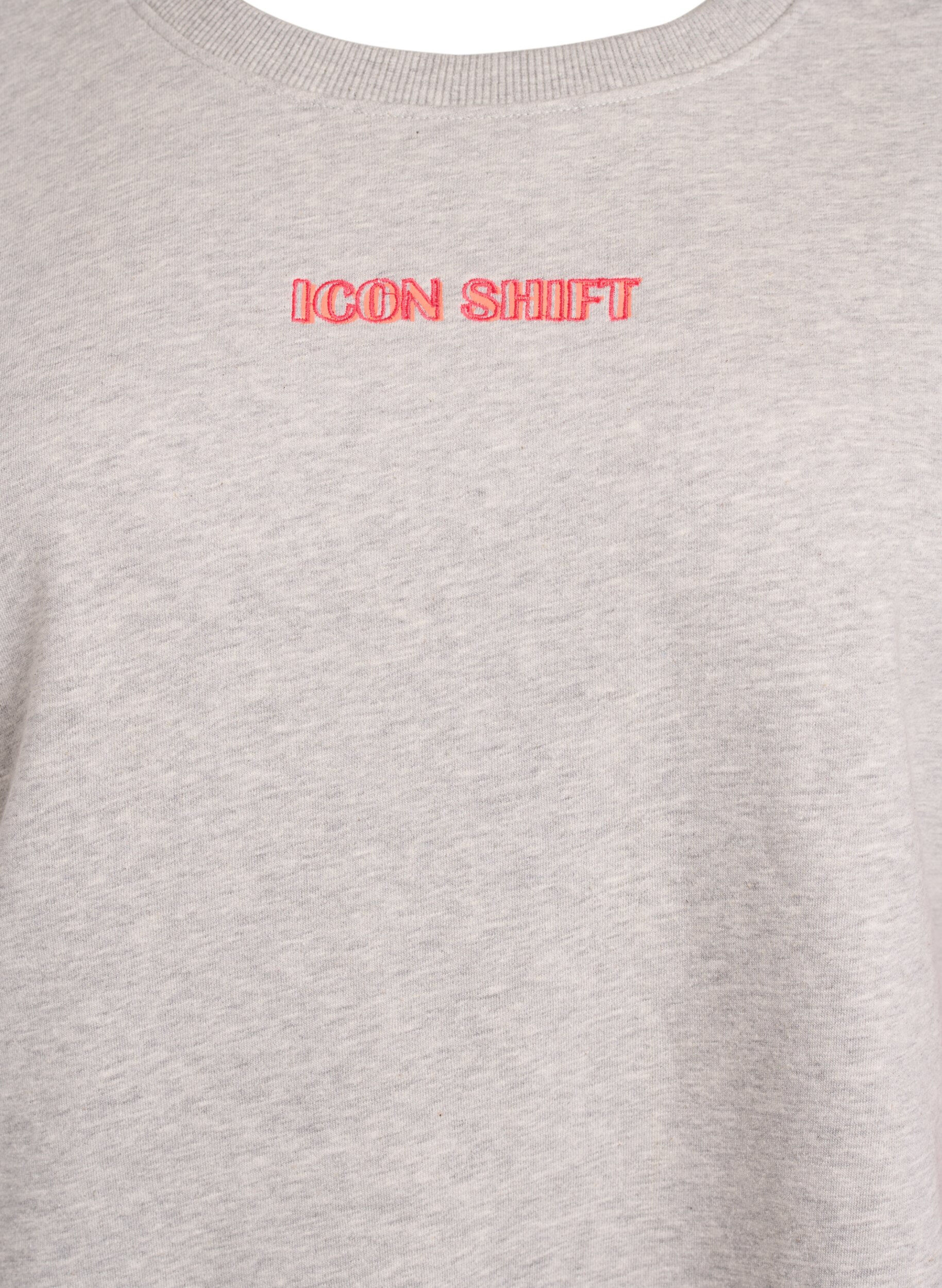 ZizziLockeres Sweatshirt mit Kontrastdetails an den &Auml;rmeln, Grau, Packshot image number 2