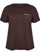 T-Shirt mit Print, Braun, Packshot image number 0