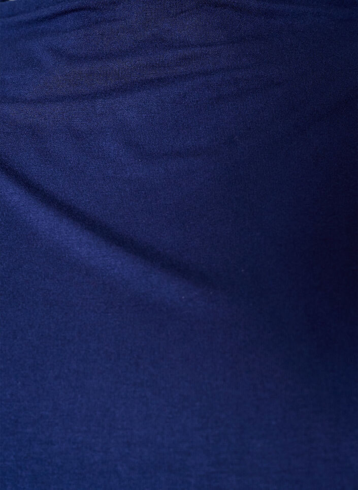 Bluse mit U-Boot-Ausschnitt und Ballon-Passform, Blau, Packshot image number 2