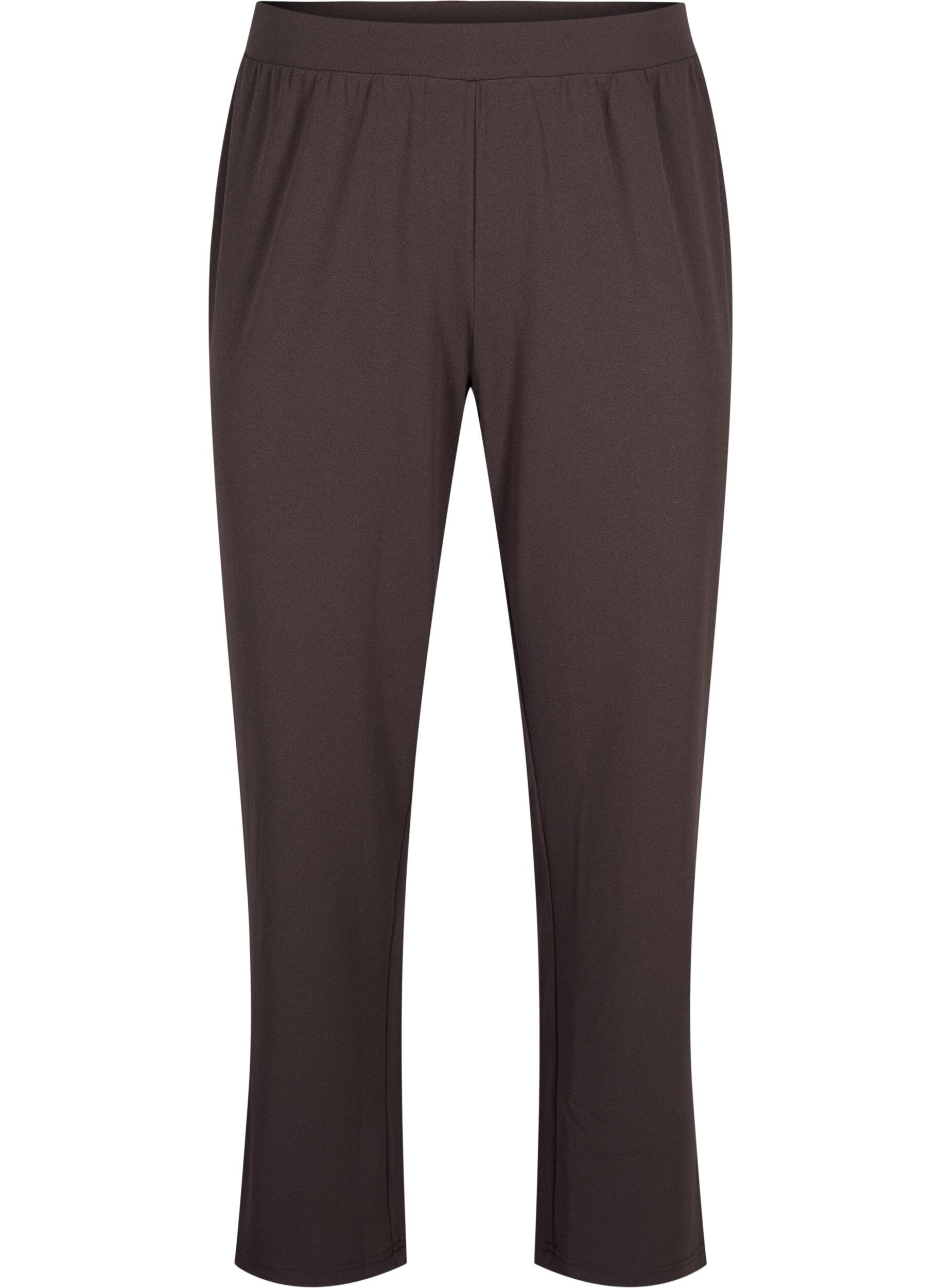ZizziHose mit gerader Passform, Braun, Packshot image number 0