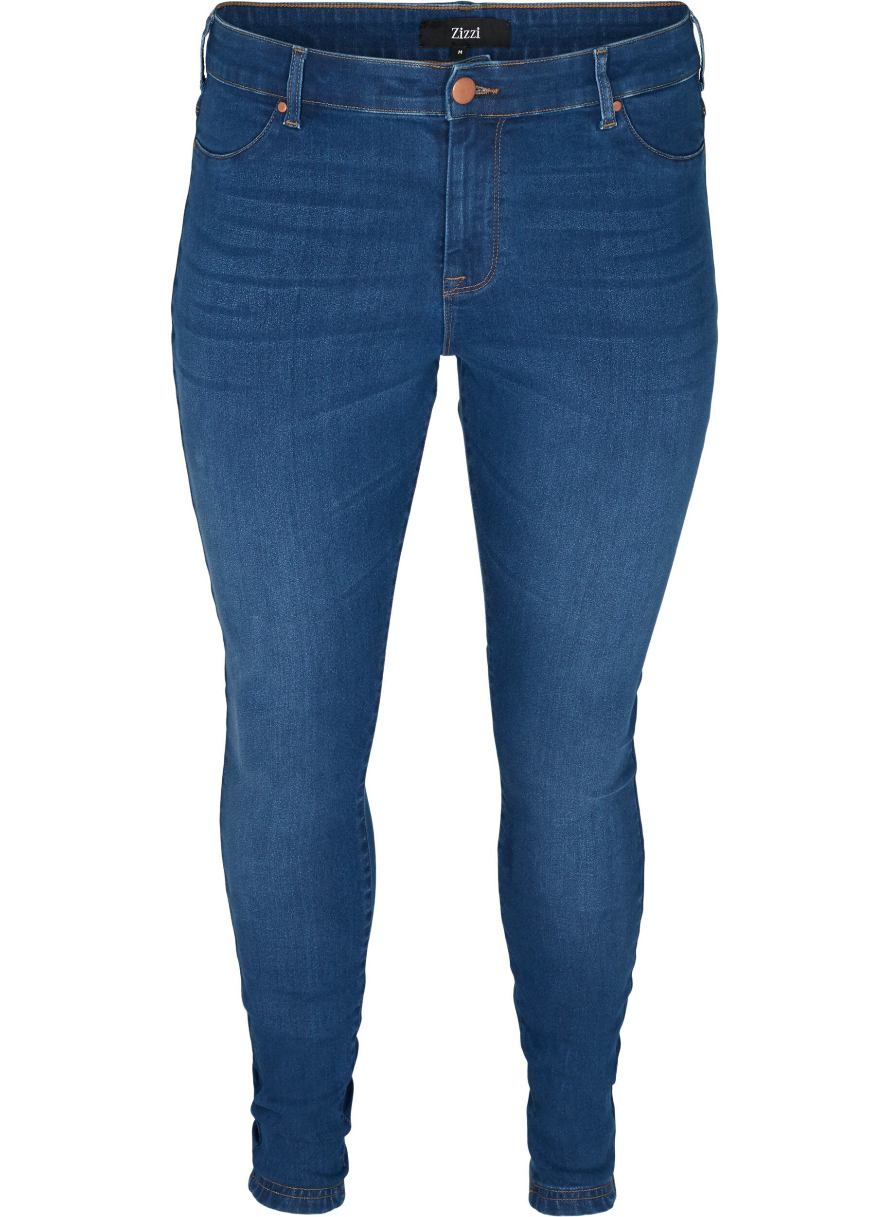 Zizzi Jeggings aus Baumwollmischung, Blue denim, Packshot image number 0