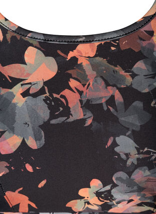 Sporttop mit Blumenprint und Mesh, Autumn Flower Print, Packshot image number 2