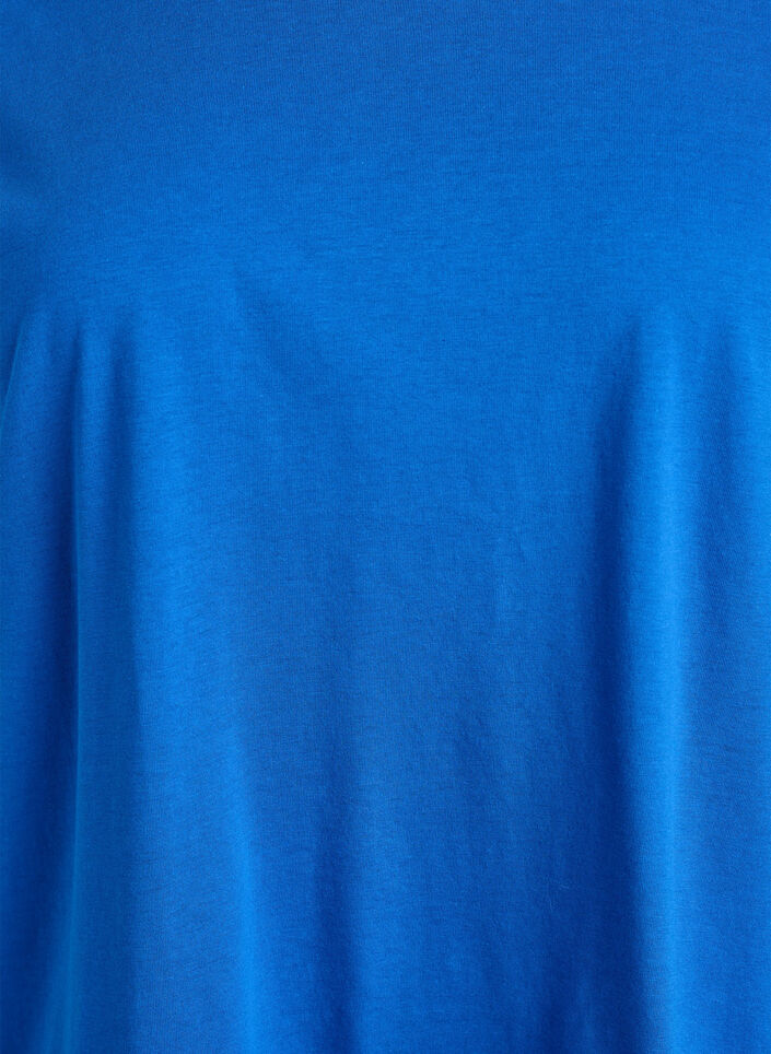 T-Shirt aus Baumwollmischung mit kurzen &Auml;rmeln, Blau, Packshot image number 2