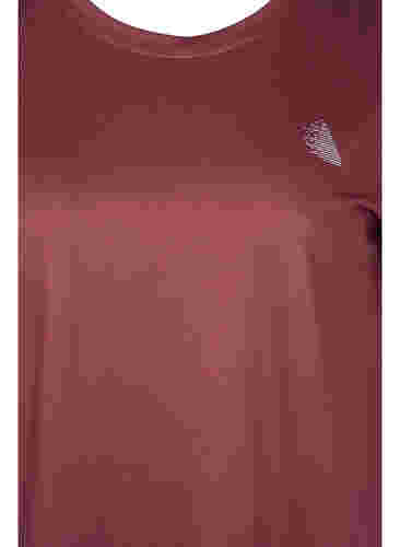Einfarbiges Trainings-T-Shirt, Sable, Packshot image number 2