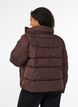Kurze Pufferjacke mit hohem Kragen, Braun, Model image number 2