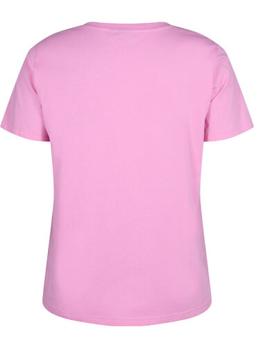 T-Shirt aus Baumwolle mit Rundhalsausschnitt und Aufdruck, RoseBloom W. Love, Packshot image number 1