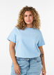 Grafik-T-Shirt aus Bio-Baumwolle, Blau, Model image number 2