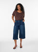 Einfarbiges basic T-Shirt aus Baumwolle, Braun, Model image number 1