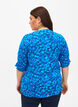  Viskosebluse mit Knöpfen, Blue Small Flower, Model image number 1