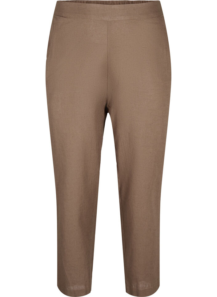 Weite Hose aus Leinen-Baumwoll-Mischung, Cub, Packshot image number 0