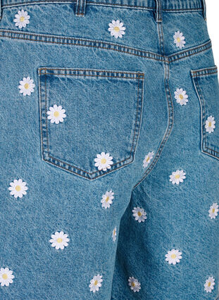 Mille kurze Hosen mit hohem Bund und Blumenstickerei, L.B. Flower, Packshot image number 3