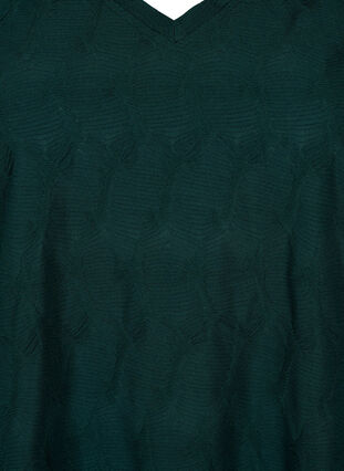 FLASH - Langärmlige Bluse mit Struktur, Scarab, Packshot image number 2