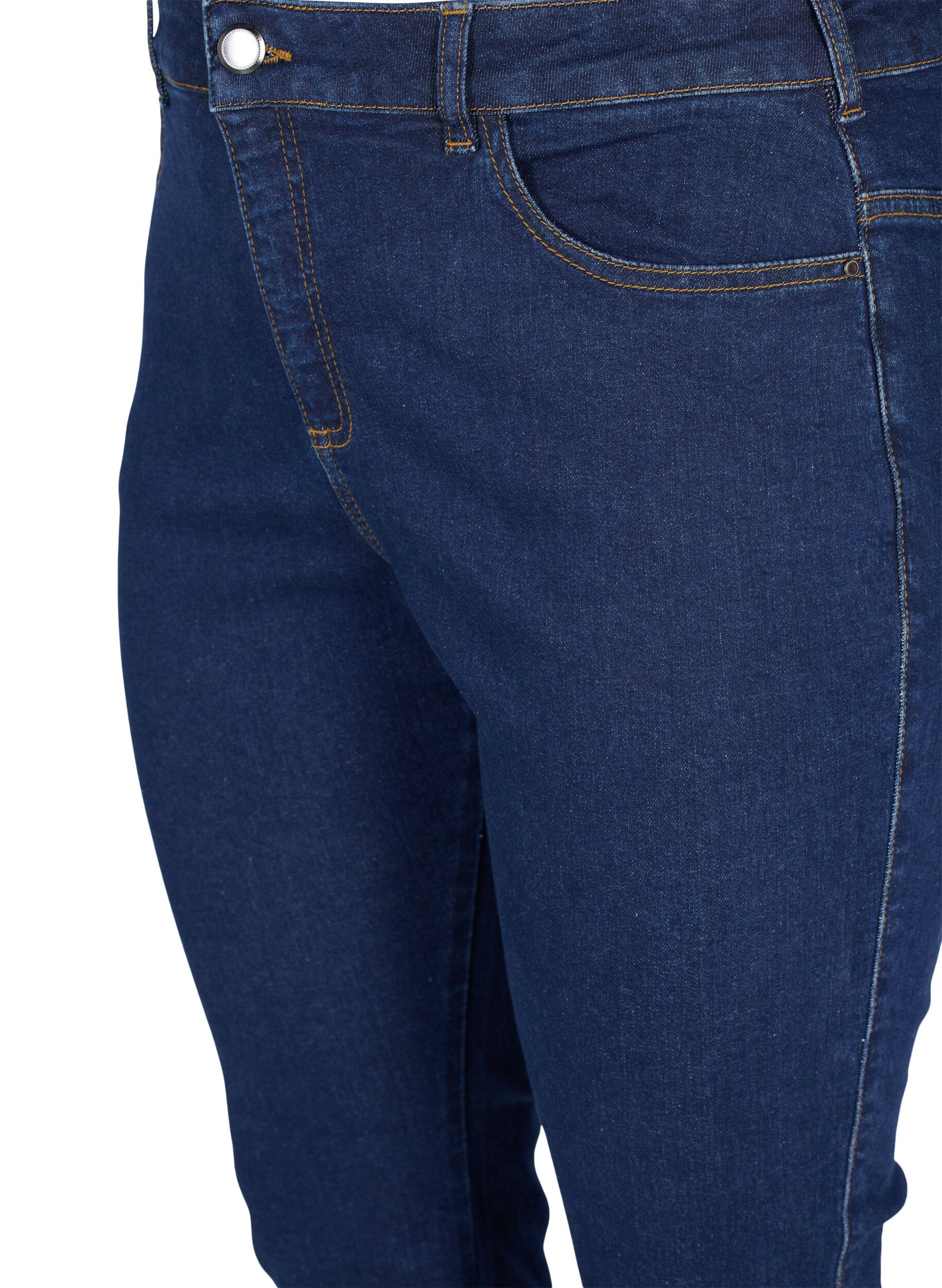 Zizzi Ellen Bootcut-Jeans mit hoher Taille, Blau, Packshot image number 2