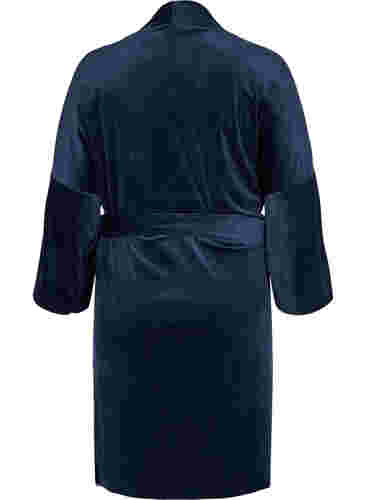 Morgenmantel mit 3/4-Ärmeln und Taschen, Navy Blazer, Packshot image number 1