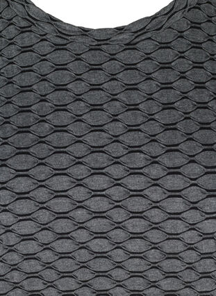 Bluse in strukturiertem Muster mit 3/4-Ärmeln, Black, Packshot image number 2