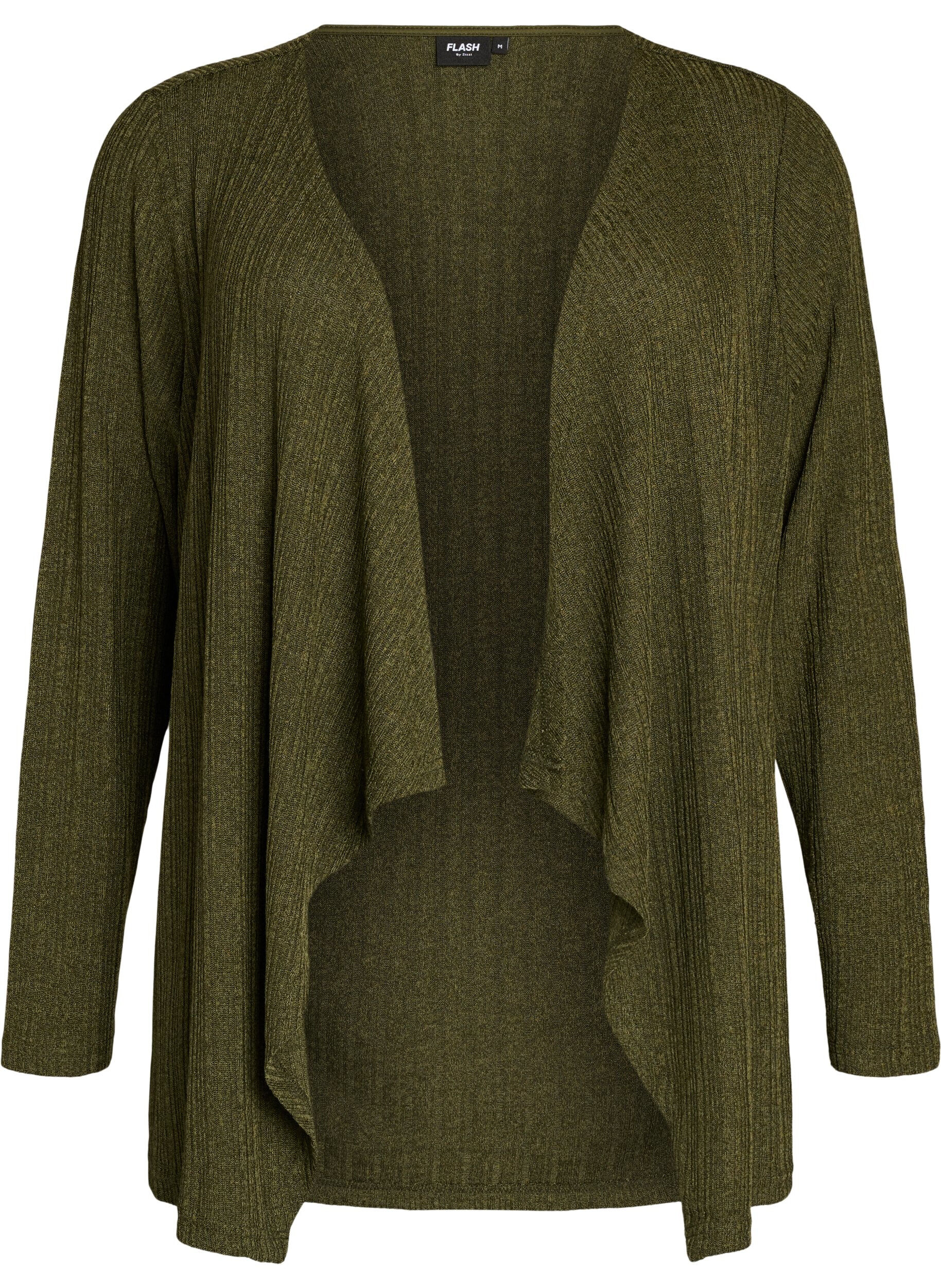 ZizziOffener Cardigan aus strukturiertem Jersey, Blau, Packshot image number 0