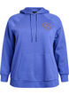 Hoodie mit gesticktem Frontmotiv, Blau, Packshot image number 0