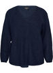 Strickbluse mit V-Ausschnitt und Raglan&auml;rmeln, Blau, Packshot image number 0