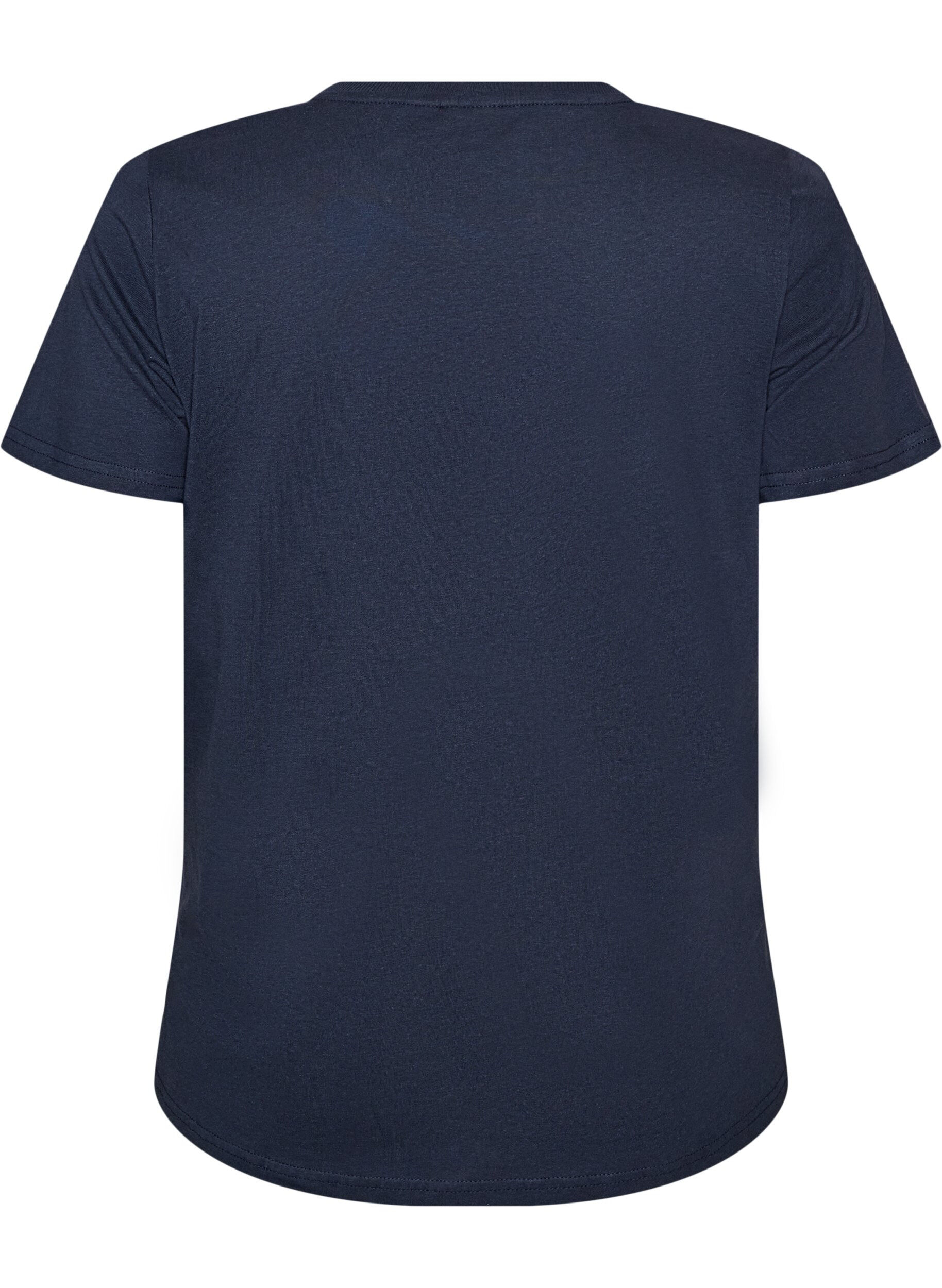 ZizziWeihnachts-T-Shirt aus Bio-Baumwolle, Blau, Packshot image number 1