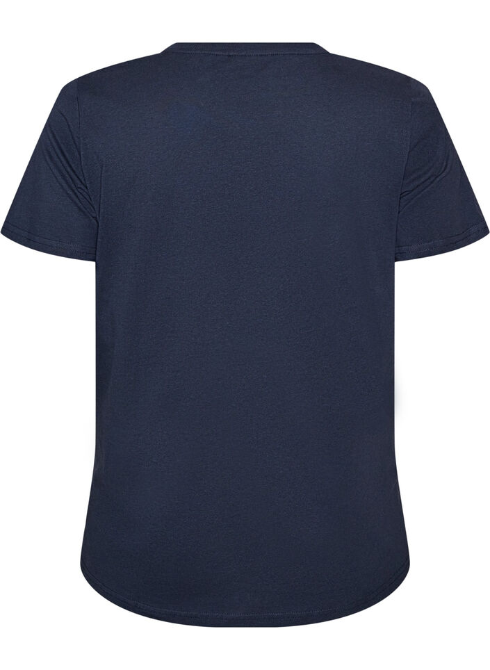 Weihnachts-T-Shirt aus Bio-Baumwolle, Blau, Packshot image number 1