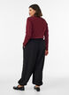 Hoch taillierte Ballonhose aus Jersey, Schwarz, Model image number 1