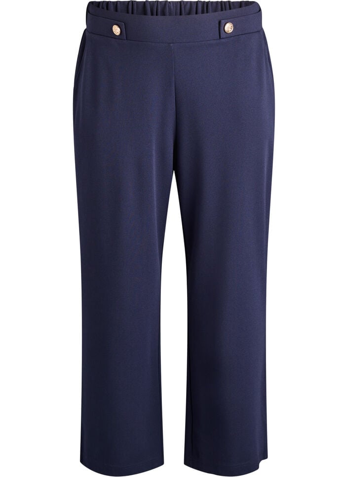 Lockere Hose mit Taschen, Blau, Packshot image number 0