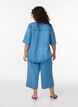 Culotte aus Lyocell mit weitem Bein in Jeans-Optik, Blau, Model image number 1