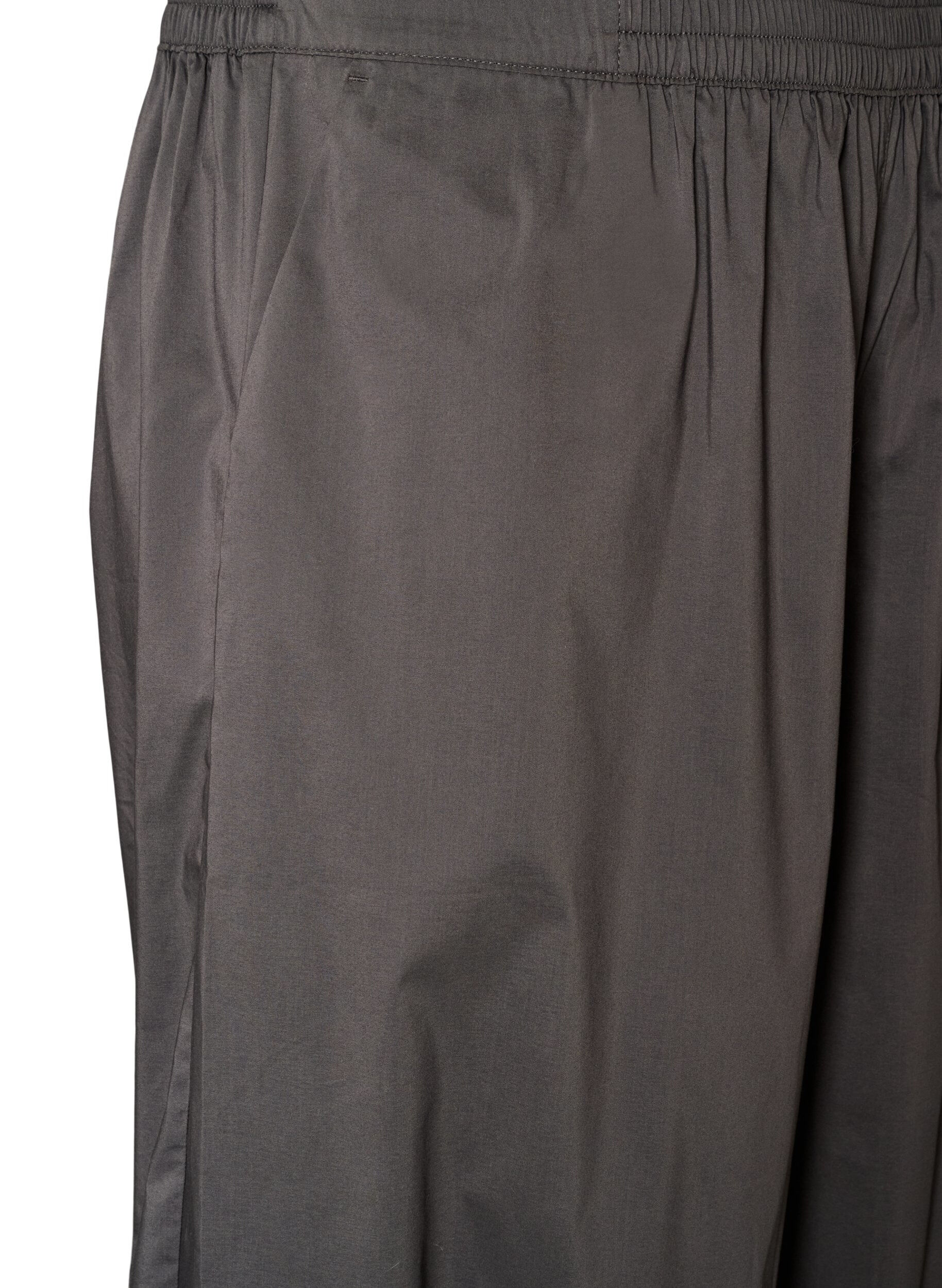 ZizziBallonhose mit Taschen und elastischem Bund, Grau, Packshot image number 2