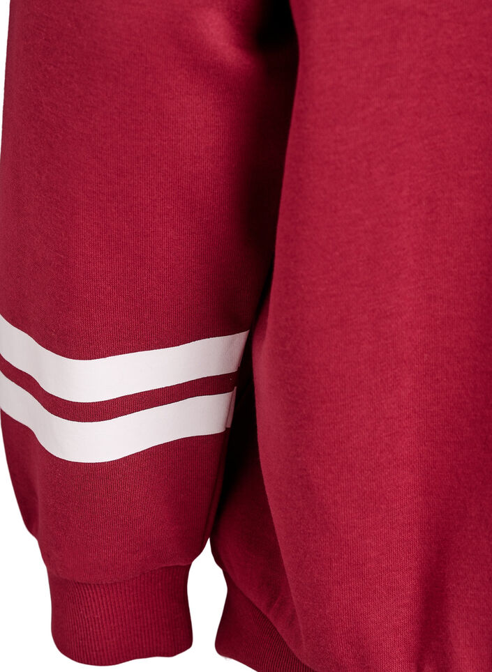 Sweatshirt mit Statement-Detail, Rot, Packshot