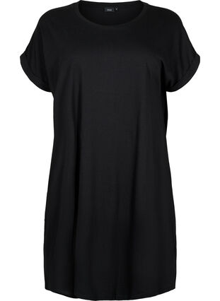 2er-Pack Kleider aus Baumwolle mit kurzen Ärmeln, Black/Black, Packshot image number 2