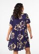 Kleid aus Viskose mit Schnittlinie, Blau, Model image number 2
