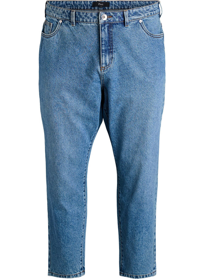Mille Mom-Fit-Jeans mit hoher Taille, Blau, Packshot image number 0