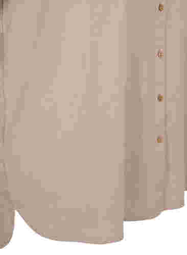 Bluse mit 3/4-Ärmeln und Knopfverschluss, Simply Taupe, Packshot image number 3