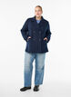 Kurzmantel mit zweireihiger Knopfleiste, Blau, Model image number 1