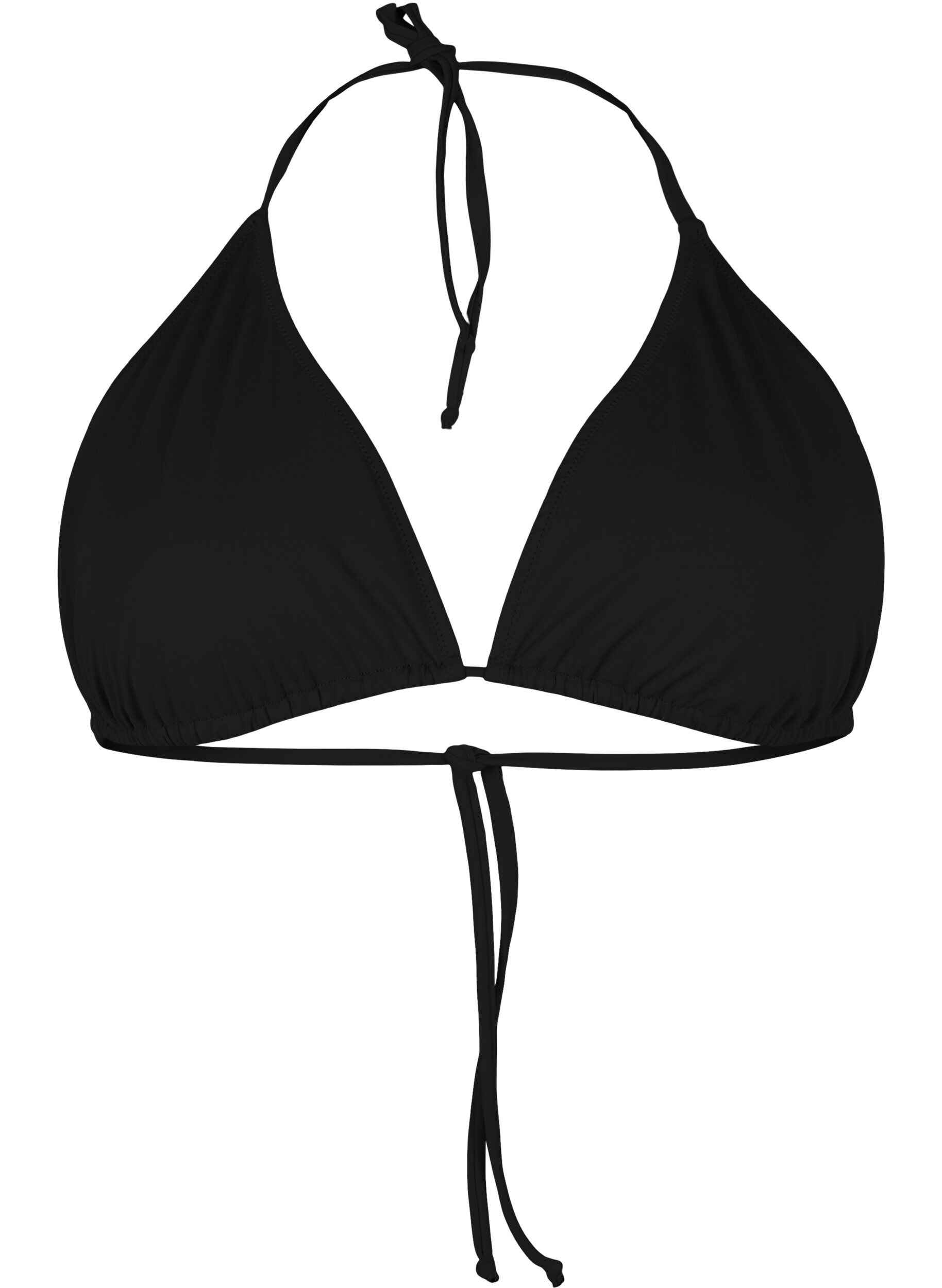 Zizzi Triangel-Bikinioberteil, Schwarz, Packshot image number 0