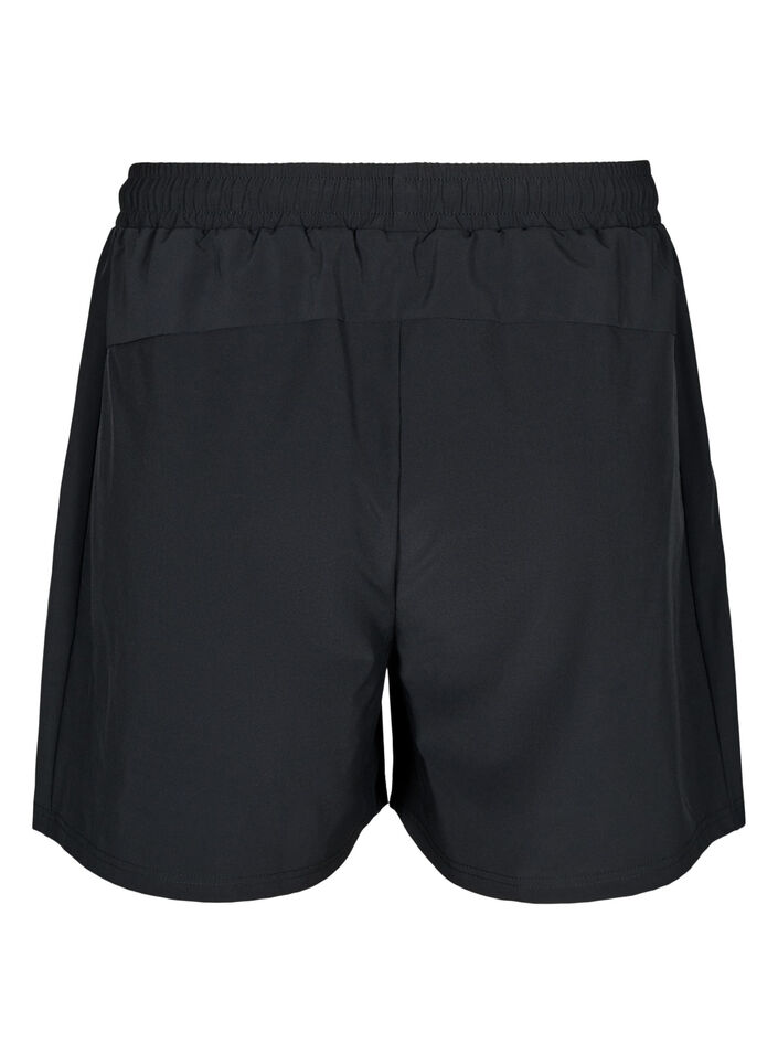 Trainingsshorts mit Innenhose, Schwarz, Packshot image number 1