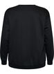 Sweatshirt mit gesticktem Text, Schwarz, Packshot image number 1