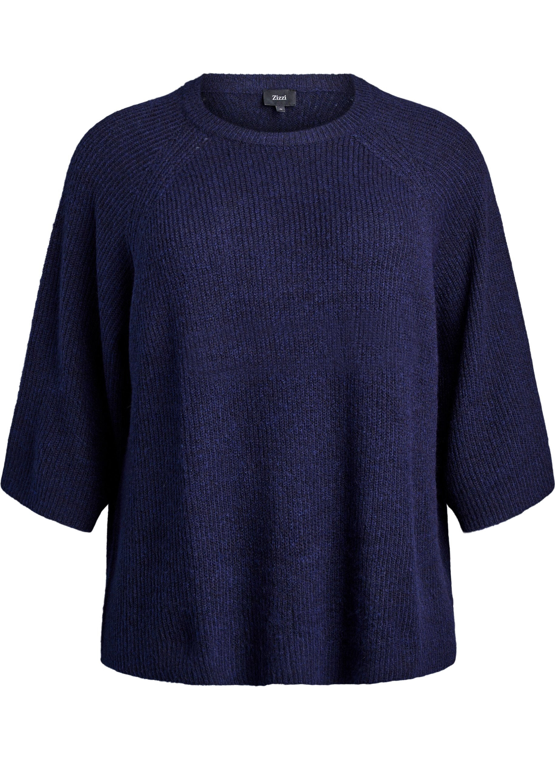 Ripppullover mit 3/4-&Auml;rmeln